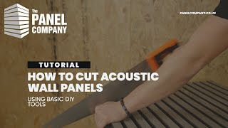 How To Cut Acoustic Slat Panels  The Panel Company [upl. by Harimas]