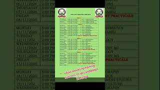 2024 kcse complete simplified examinations timetable from KNEC timetable bodyall the best [upl. by Esdnil]