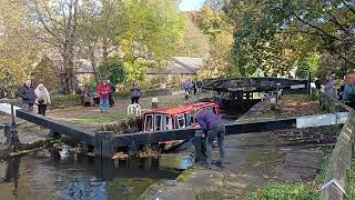 Canal activity at Hebden Bridge [upl. by Atnohs]