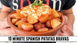 AMAZING 10 Minute Patatas Bravas  Authentic Flavors amp Easy to Make [upl. by Aliehc]