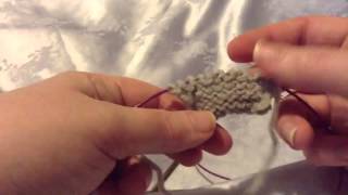 Provisional Cast on using spare circular needle [upl. by Whall235]