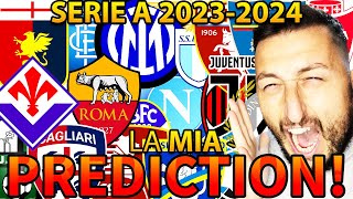 🤔🇮🇹 COME SARÀ LA CLASSIFICA FINALE DI SERIE A 20232024⁉️ GABBOMAN PREDICTION [upl. by Aicirtel]