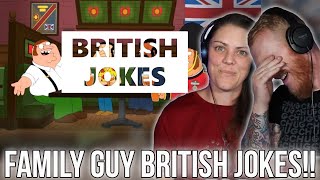 Family Guy  British Jokes REACTION  OB DAVE REACTS [upl. by Aneen337]