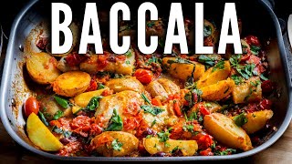 Baccala Salt Cod with Potatoes Capers and Olives [upl. by Leiram493]