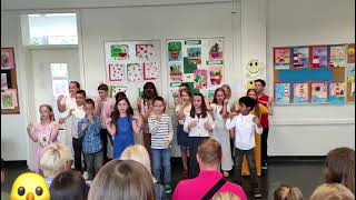 Performing at my school can you guess this croatian song hrvatški [upl. by Kabob]