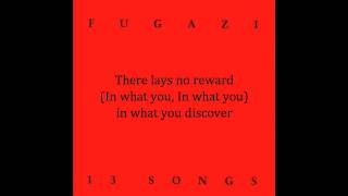 FugaziSuggestion with Lyrics [upl. by Menendez]