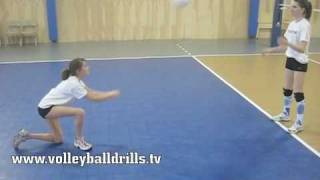 Beginner volleyball How to pass a volleyball [upl. by Air292]