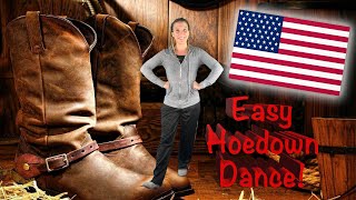 EASY Country Western Hoedown Dance for Kids [upl. by Mag348]