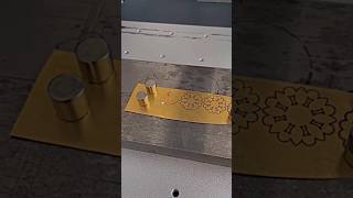 Gold Laser cutting 🌟lasercutting viralvideo laserengraving youtubeshorts foryou jewellery [upl. by Avin]