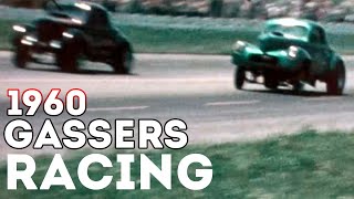 OLD SECRET GASSER DRAG RACING  GASSERS ON THE STREET COMPILATION [upl. by Sean]