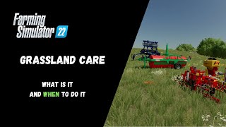 FS22  Grassland Care What Is It and When To Do It  Farming Simulator 22 [upl. by Buzzell]