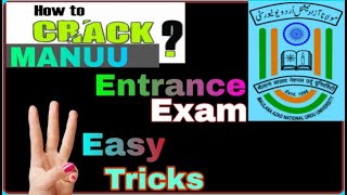 Crack Manuu entrance exam in 3 easy tricks Maulana azad national urdu university entrance [upl. by Ruthie]