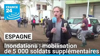 Espagne  les autorités ont annoncé la mobilisation de 5 000 soldats supplémentaires [upl. by Nedlog577]