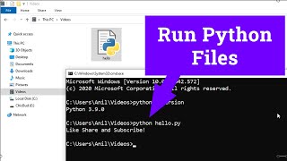 How to Run a Python  py  File in Windows laptop  computer [upl. by Cohberg950]