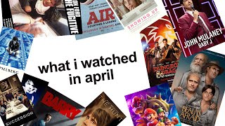 what i watched in april [upl. by Hellman]