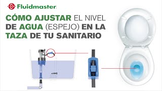 Como ajustar el nivel de agua espejo en la taza del sanitario [upl. by Lednem]