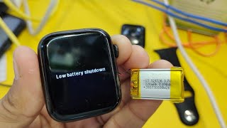 W26 smart watch Battery problem  How to Fix Smart Watch Battery [upl. by Annovaj]