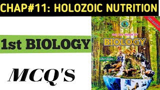 XI Biology mcqs Chapter 11 holozoic nutrition class 11 mcqsholozoic nutrition mcqs [upl. by Leiso]