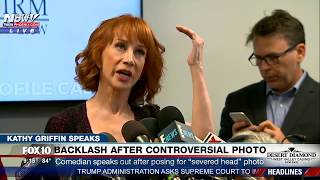 FULL Kathy Griffin Press Conference on Severed Trump Head Photo  MUST WATCH FNN [upl. by Aitra609]