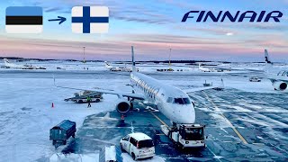 REVIEW  Finnair  Tallinn TLL  Helsinki HEL  Embraer ERJ190  Economy [upl. by Eimmak]