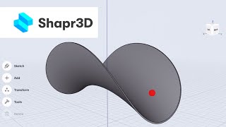 Shapr3D  Hyperbolic paraboloid shape [upl. by Eenal]