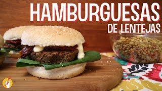 Cómo Hacer HAMBURGUESAS DE LENTEJAS Caseras  Receta Fácil  Tenedor Libre [upl. by Caty28]