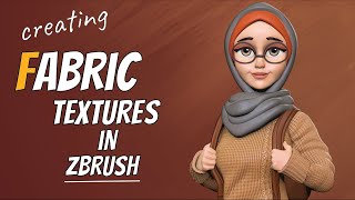 Creating Fabric Texture In Zbrush [upl. by Idnac]