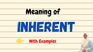 Daily vocabulary  Inherent Meaning  Vocabgram [upl. by Aninaj]