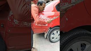 Maruti Suzuki Swift Dzire quarter panel denting jobyoutubeautomobileppfyoutubeshortsrestoration [upl. by Nottus975]