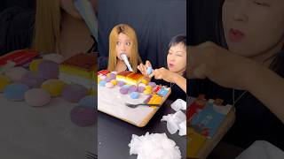 Mochi ice cream race shorts viral mukbang [upl. by Kelila780]