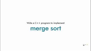 Merge sort program in C [upl. by Rask]