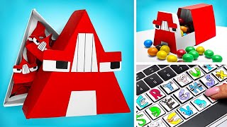 Lets Make Coolest Alphabet Lore Crafts 🔤🍬 FUN 6 PAPER DIYs [upl. by Ardiek]