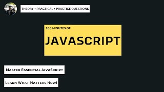 JavaScript Crash Course  Master The Essential Topics of JavaScript  2024 [upl. by Lleuqram557]