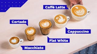 All Espresso Drinks Explained Cappuccino vs Latte vs Flat White and more [upl. by Aime]