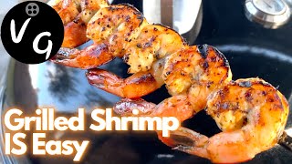 Grilling Shrimp IS Easy  Weber Kettle Orange Shrimp [upl. by Jamille584]