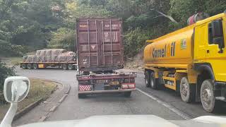 Tanzania Road Trip Lady TZ driving through dangerous Kitonga Mountains Iringa [upl. by Nyrahs]