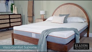 Visco Comfort Supreme Mattress  EZ Living Furniture [upl. by Bendite]