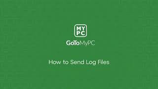 GoToMyPC  How to send a log file [upl. by Atikihs630]