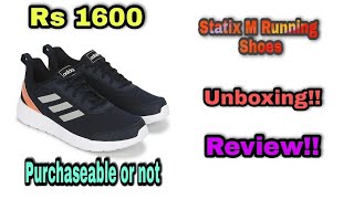 Adidas Statix M Running Shoes Unboxing and ReviewWorth Rs 1600Tech Beat [upl. by Hendry]