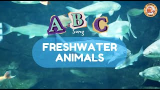 ABC Song  Freshwater Animals  singing amp learning abcd together [upl. by Hattie154]