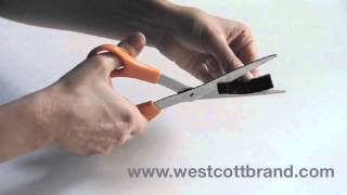 Westcott NonStick Scissors Demo [upl. by Alahsal725]