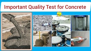 Important Quality Test For Concrete  Different Type of Concrete test  All About Civil Engineer [upl. by Alyaj64]