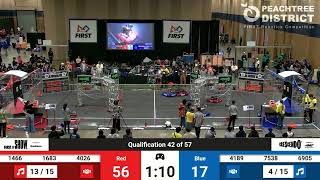 Qualification Match 42  Overhead  2024 PCH District GRITS [upl. by Assin]