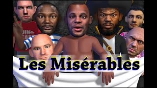 MMA Comedy Animations  Les Misérables  DC  Rumble  Jones  Rogan  Gegard more [upl. by Namia]