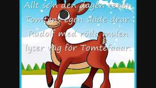 Rudolf med röda mulen med text [upl. by Ardel]