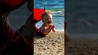 The mermaid baby is so cute fpy cute cutebaby shortvideo [upl. by Saxena52]