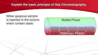 Explain the basic principal of gas chromatography Chromatography  Analytical Chemistry [upl. by Kirsch]