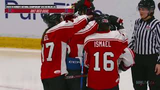 2024 HC U18 Womens National Championship  SemiFinal 2  BC vs Ontario Red [upl. by Anilad26]