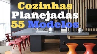 Cozinhas Modernas Planejadas 55 Modelos  Dicas [upl. by Ahseal]