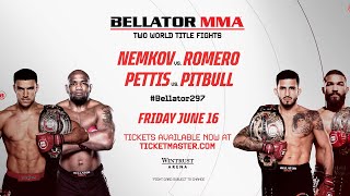 Bellator 297 Vadim Nemkov vs Yoel Romero amp Sergio Pettis vs Patricio Pitbull  TICKETS AVAILABLE [upl. by Myrlene222]